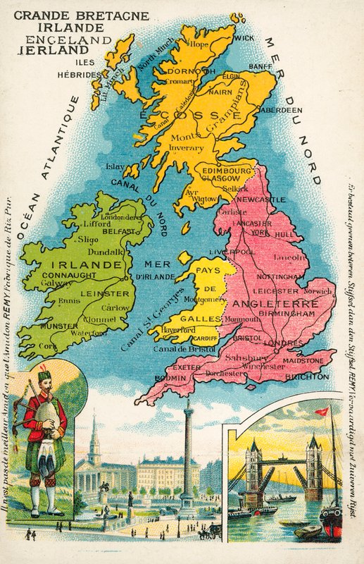 The British Isles (chromolitho) 作者 法语学校