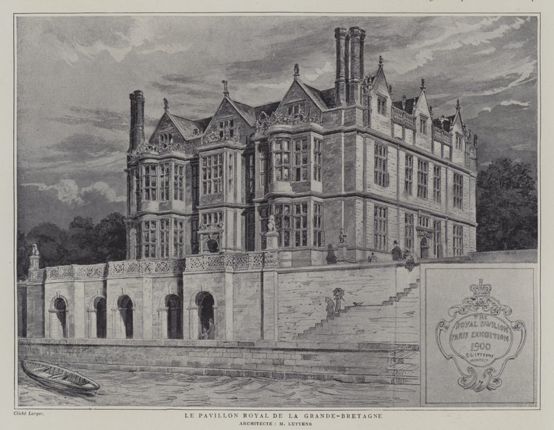 The British Royal Pavilion at the Exposition Universelle 1900, Paris (litho) 作者 法语学校