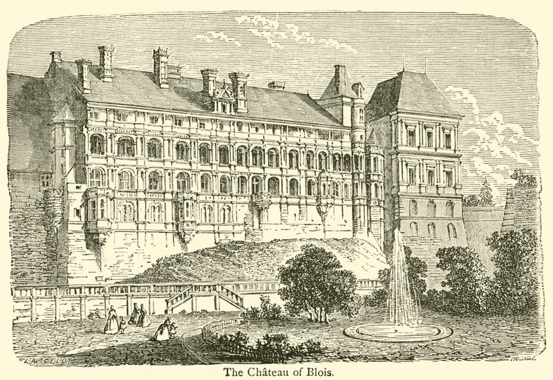 The Chateau of Blois (engraving) 作者 法语学校