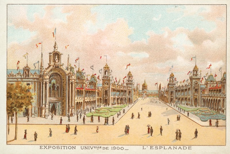 The Esplanade, Exposition Universelle 1900, Paris (chromolitho) 作者 法语学校
