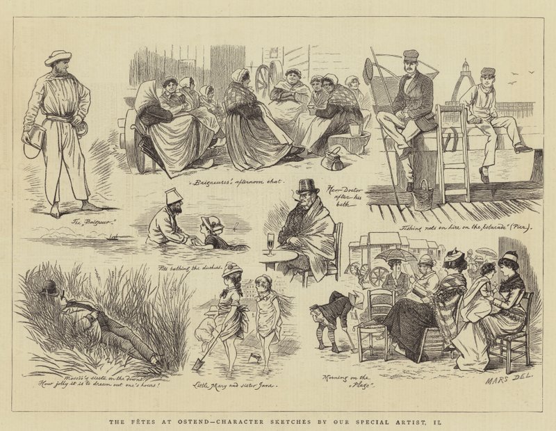 The Fetes at Ostend (engraving) 作者 法语学校