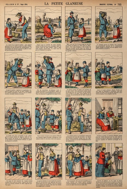 小拾穗者（彩色版画） 作者 法语学校
