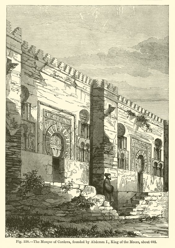 The Mosque of Cordova (engraving) 作者 法语学校