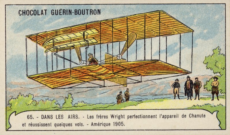 The Wright Brothers perfecting the flying machine of Octave Chanute and making several successful flights, USA 作者 法语学校