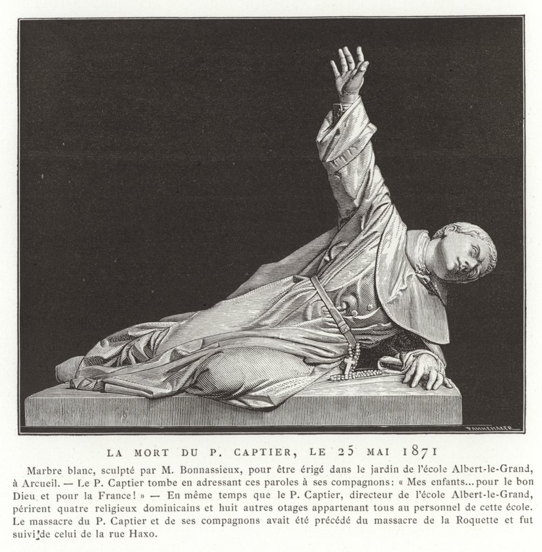 Pere Captier逝世，1871年5月25日 作者 法语学校