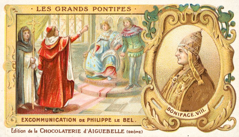 The excommunication of Philip IV of France by Pope Boniface VIII 作者 法语学校