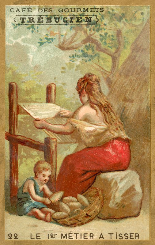 The first loom (chromolitho) 作者 法语学校