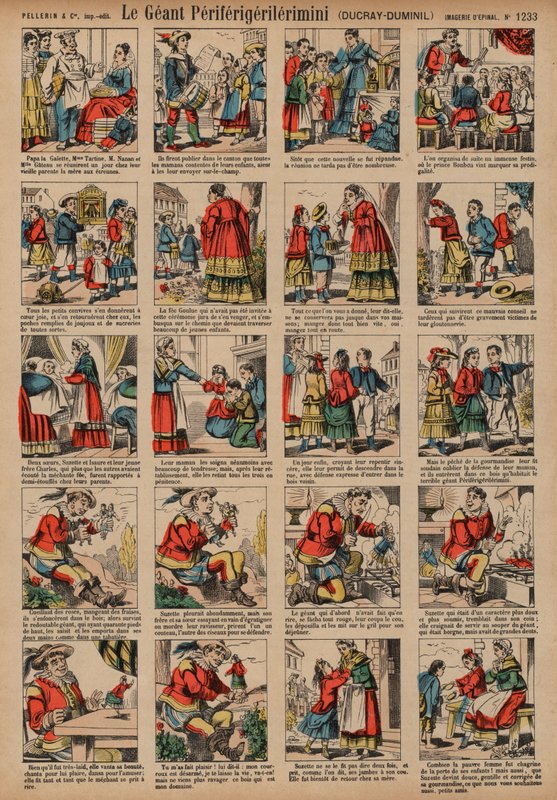 The giant Periferigerilerimini (coloured engraving) 作者 法语学校