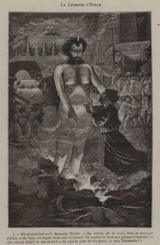 The legend of Hiram (engraving) 作者 法语学校