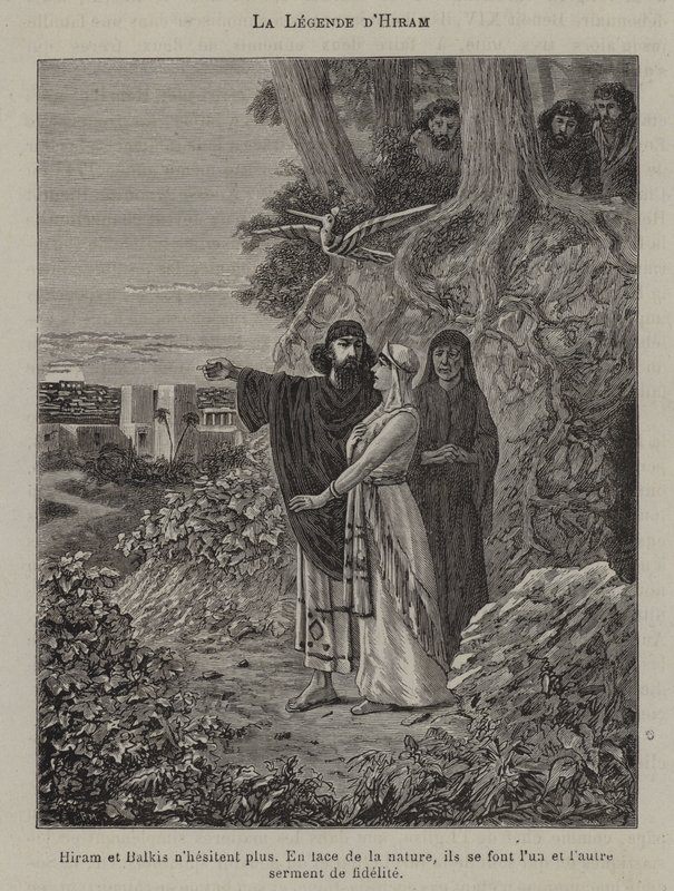 The legend of Hiram (engraving) 作者 法语学校