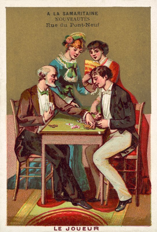The player (chromolitho) 作者 法语学校