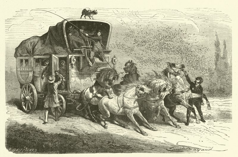 The rain of beetles (engraving) 作者 法语学校