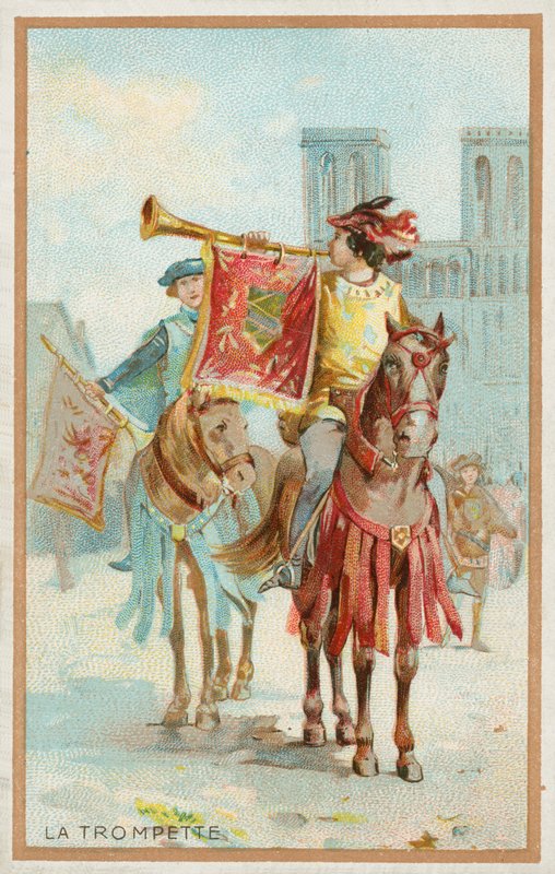The trumpet (chromolitho) 作者 法语学校