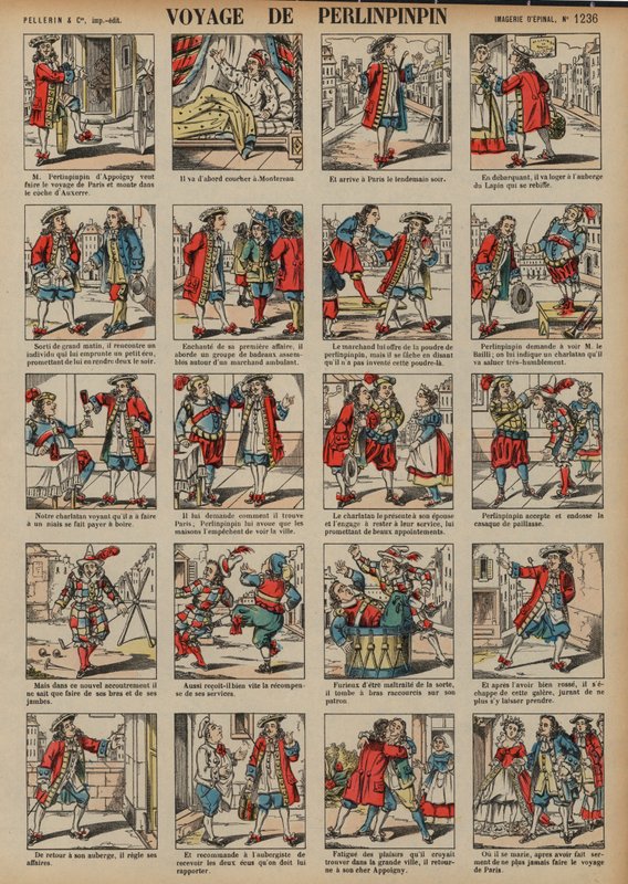 The voyage pf Perlinpinpin (coloured engraving) 作者 法语学校