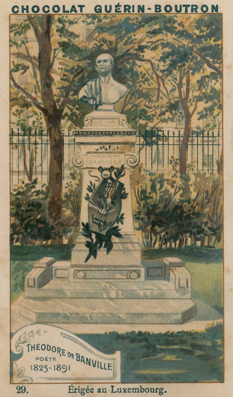 Theodore de Banville，Poete，1823-1891，Erigee in Luxembourg 作者 法语学校