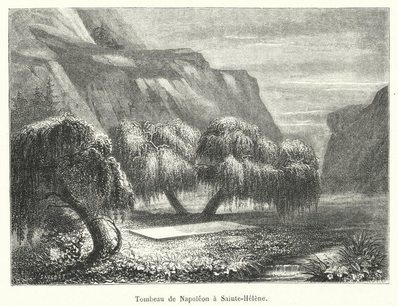 Tombeau de Napoleon a Sainte-Helene (engraving) 作者 法语学校