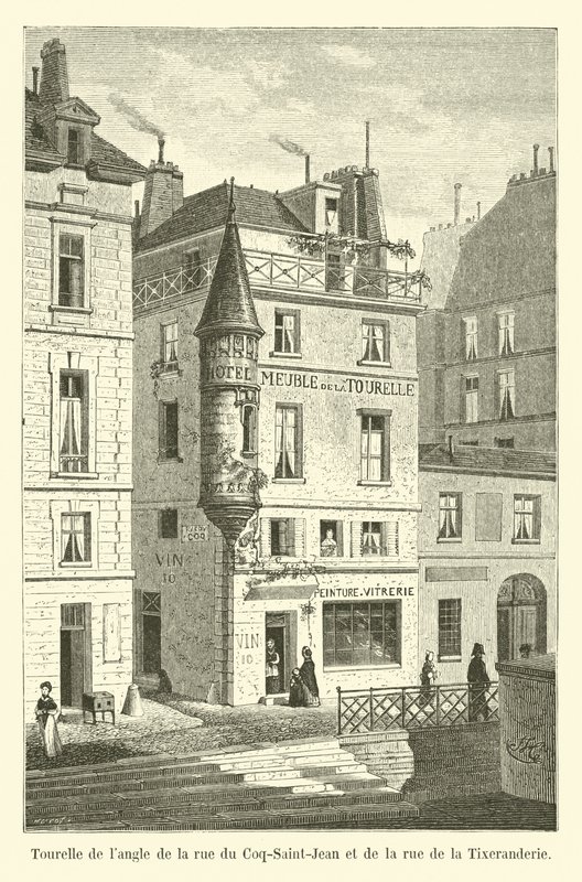 Coq-Saint-Jean街道和Tixeranderie街道的langle炮塔 作者 法语学校