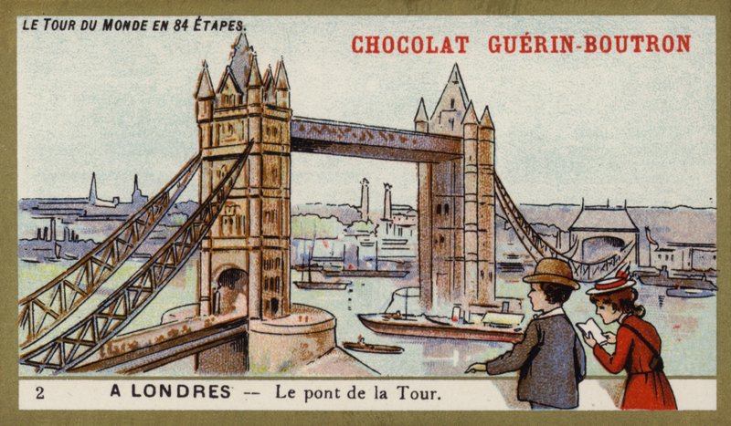 Tower Bridge, London (chromolitho) 作者 法语学校