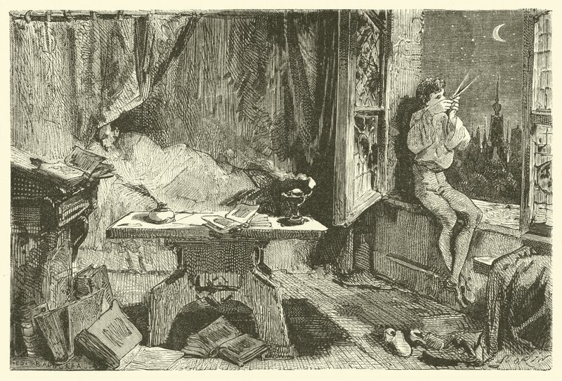 Tycho Brahe measuring the distance which separates the stars (engraving) 作者 法语学校