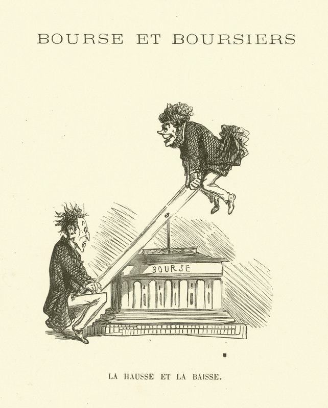 Ups and downs of the stock market (engraving) 作者 法语学校