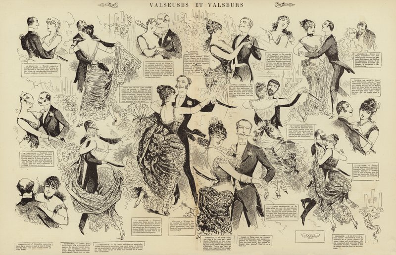Valseuses et valseurs (engraving) 作者 法语学校