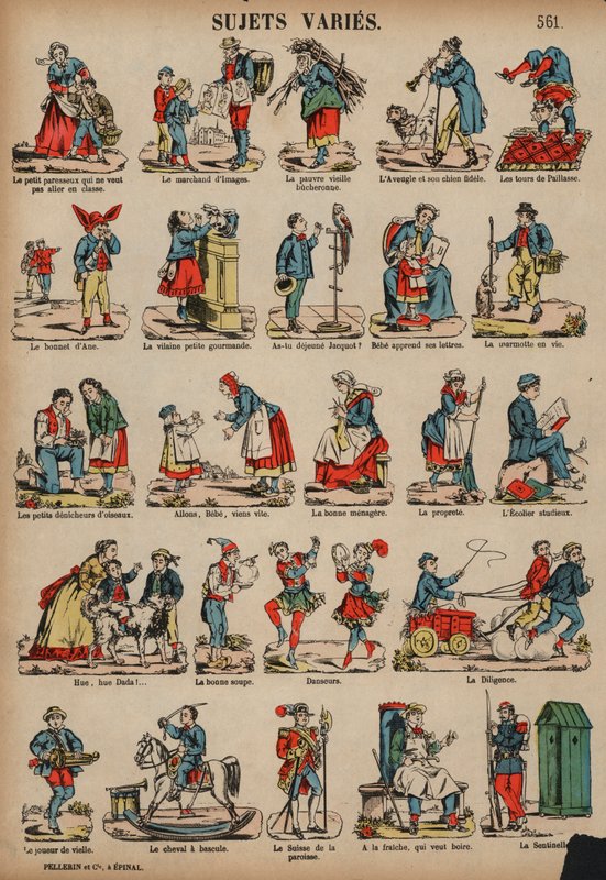 Various subjects (coloured engraving) 作者 法语学校
