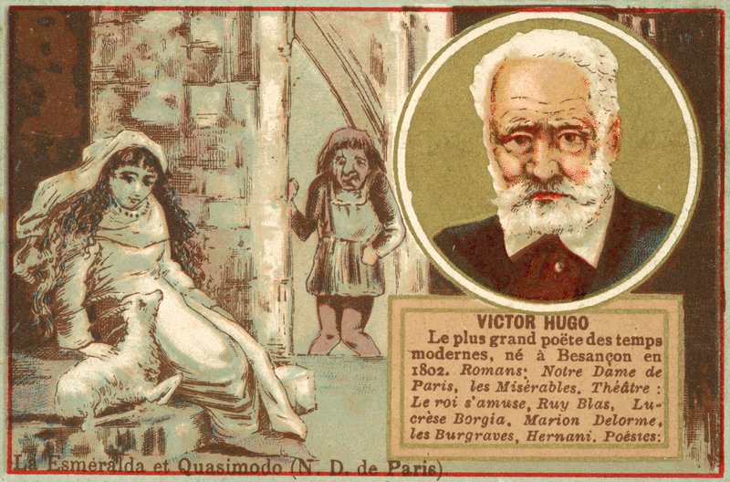 Victor Hugo, French author (chromolitho) 作者 法语学校