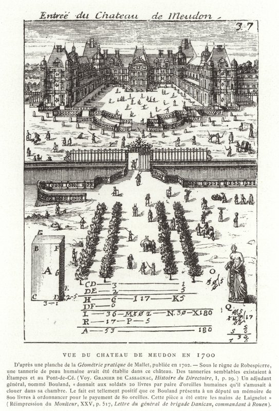 Chateau de Meudon的看法在1700年 作者 法语学校