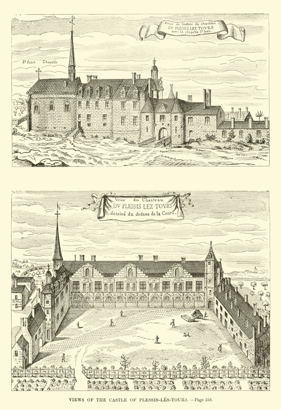 Plessis-les-Tours城堡的景色 作者 法语学校