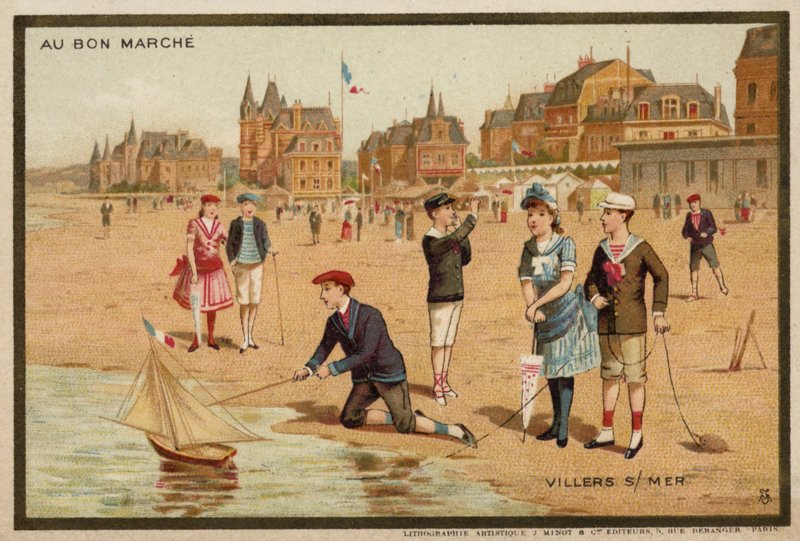 Villers-sur-Mer, France (chromolitho) 作者 法语学校