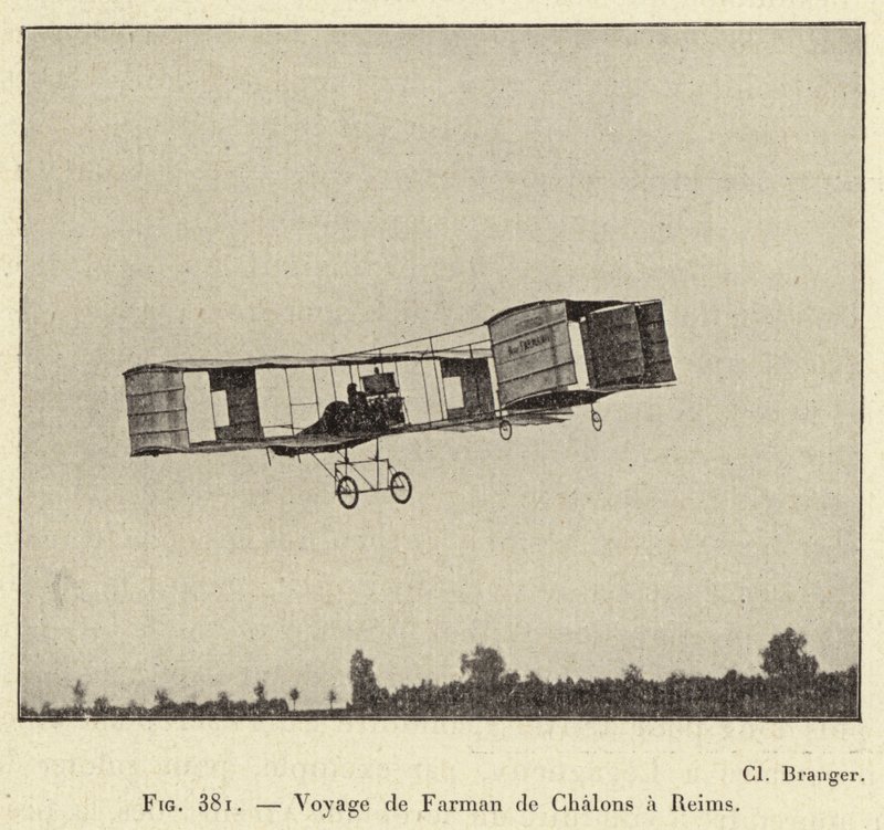 Voyage de Farman de Chalons a Reims (engraving) 作者 法语学校