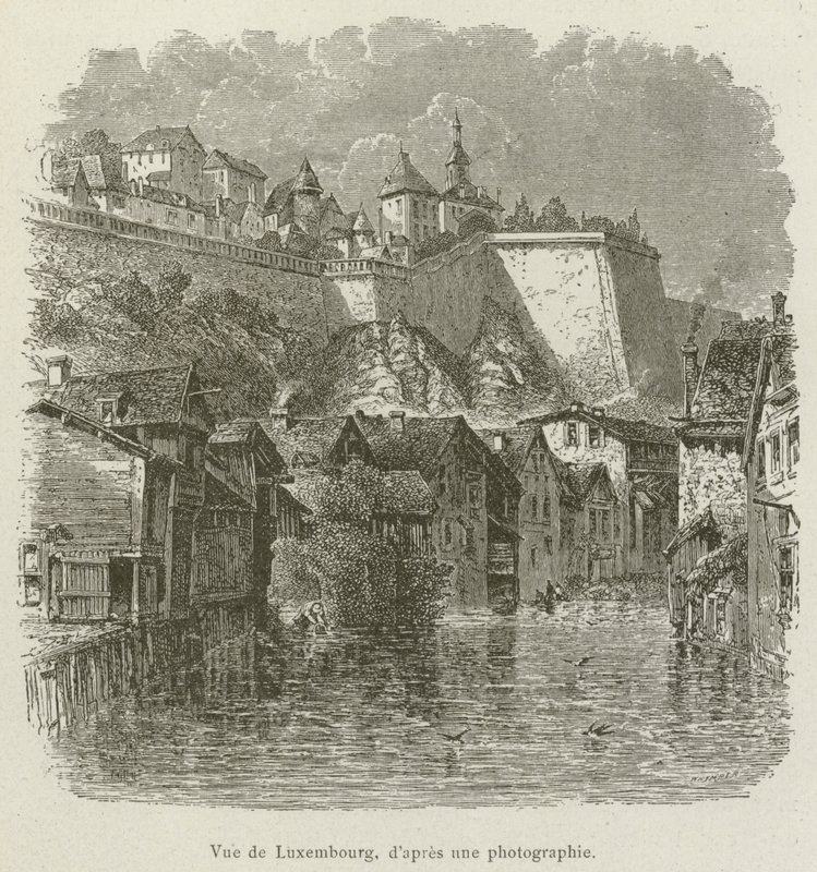 Vue de Luxembourg (engraving) 作者 法语学校