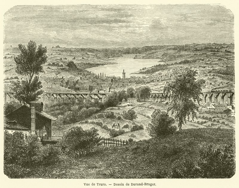 Vue de Truro (engraving) 作者 法语学校