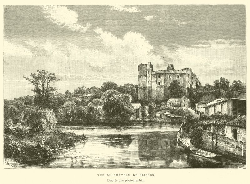 Chateau de Clisson（雕刻）的视图 作者 法语学校