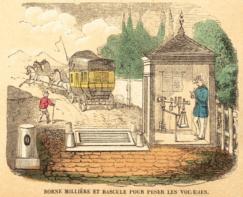 Weights and measures (coloured engraving) 作者 法语学校