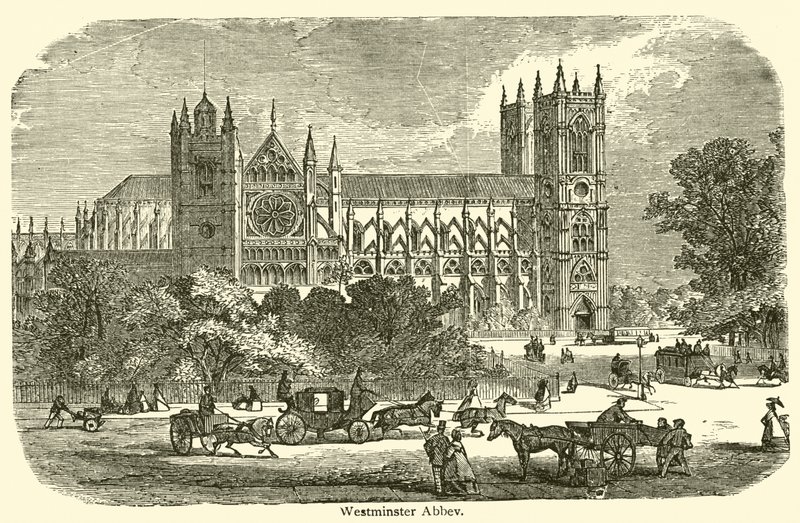 Westminster Abbey (engraving) 作者 法语学校