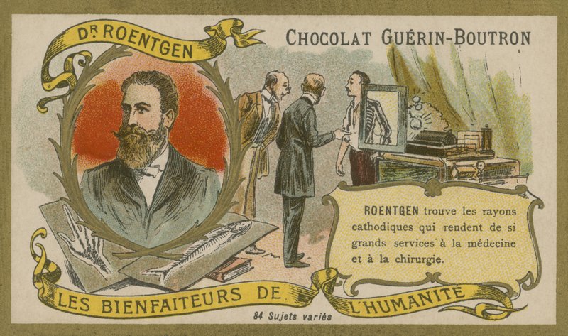 德国物理学家Wilhelm Roentgen发现了X射线 作者 法语学校