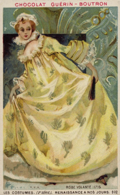 女人着装，1715 作者 法语学校