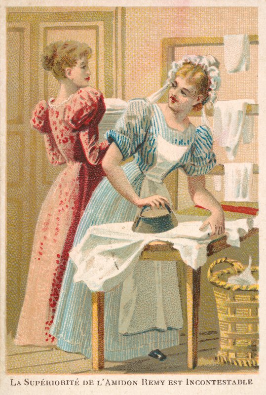 女性熨烫（chromolitho） 作者 法语学校