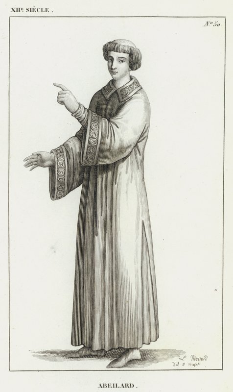 XII Siecle, Abeilard (engraving) 作者 法语学校