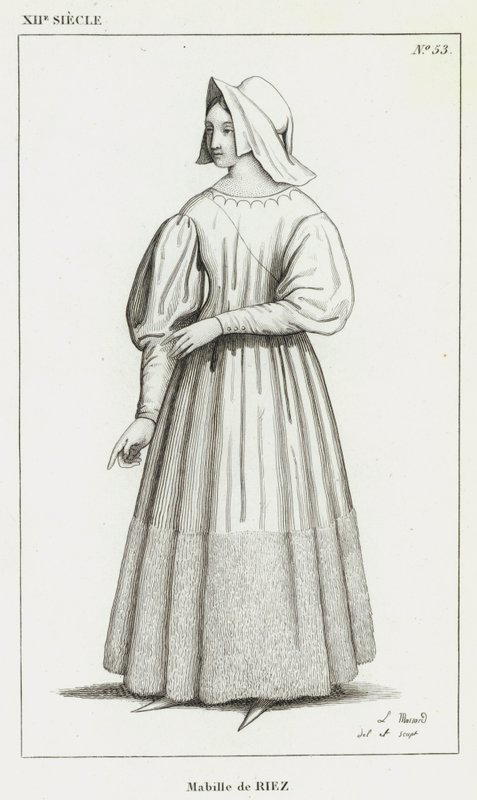 XII Siecle, Mabille de Riez (engraving) 作者 法语学校