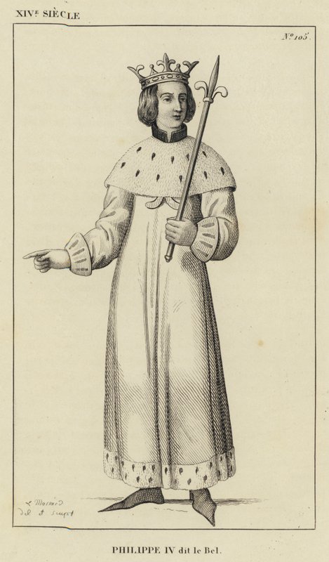 XIV Siecle, Philippe IV dit le Bel (engraving) 作者 法语学校