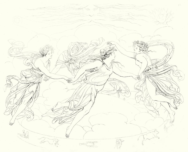 席勒的《冯德格洛克的谎言》或《钟声》的插图（版画） 作者 弗里德里希·奥古斯特·莫里茨·雷茨奇