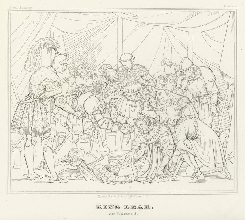 King Lear, Act V, Scene 3 (engraving) 作者 弗里德里希·奥古斯特·莫里茨·雷茨奇