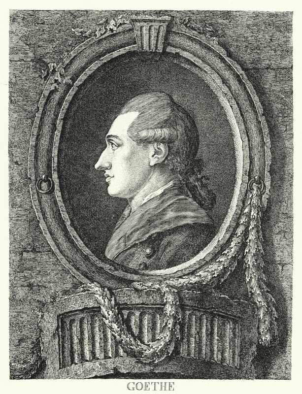 Johann Wolfgang von Goethe, German poet, novelist and playwright (engraving) 作者 弗里德里希·基什内尔