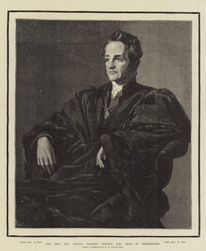 非常牧师Arthur Penrhyn Stanley，DD，威斯敏斯特院长 作者 乔治·弗雷德里克·沃茨