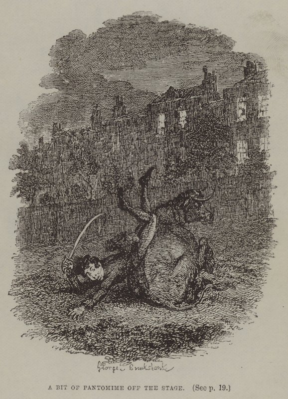 A Bit of Pantomime off the Stage (engraving) 作者 乔治（后）克鲁克香克