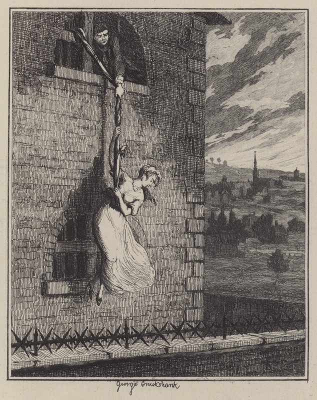 Illustration for Jack Sheppard (engraving) 作者 乔治（后）克鲁克香克
