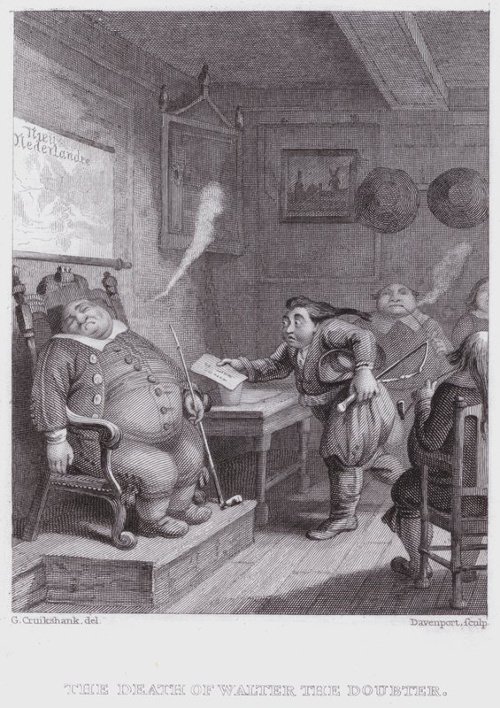 怀疑者沃尔特之死（雕版画 作者 乔治（后）克鲁克香克