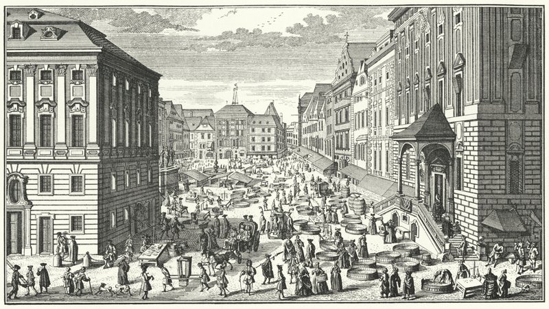 A view of Vienna in the year 1725 (engraving) 作者 乔治（之后）你毛里尔